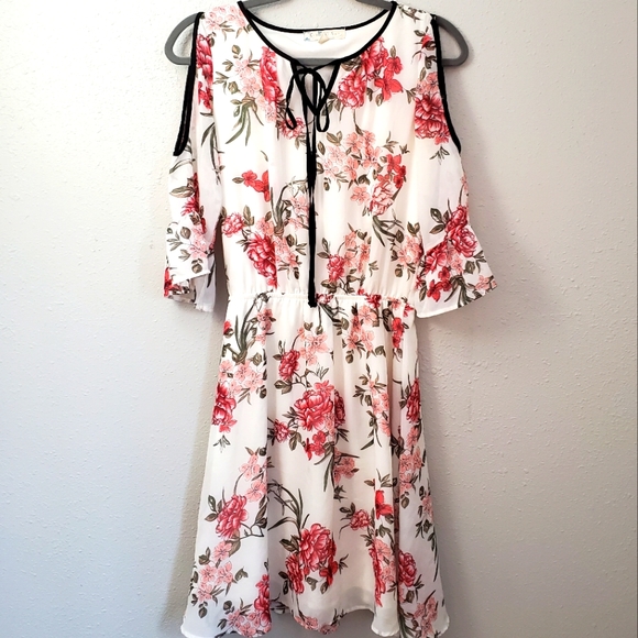 Cloud and Sky Floral Dress Peony Cherry Blossoms size small - Picture 2 of 5